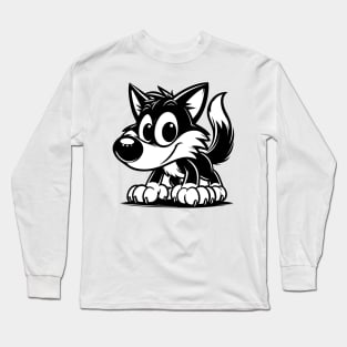 Little Howler: Baby Wolf Design Long Sleeve T-Shirt